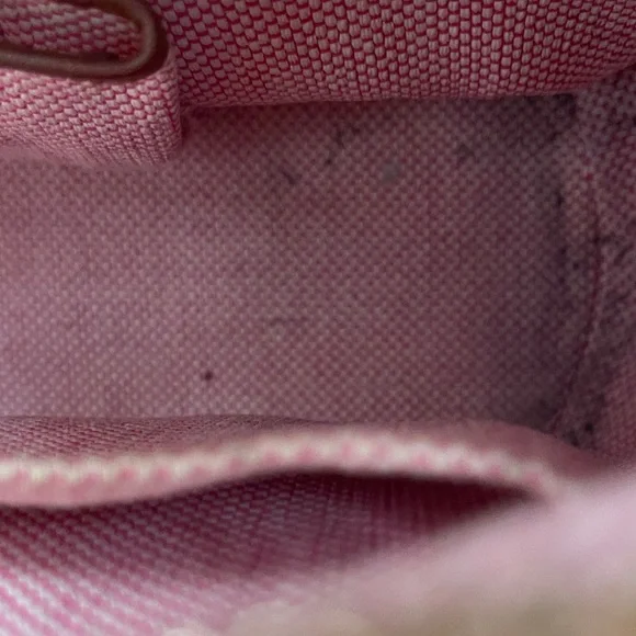 Y2K Dooney & Bourke Signature Canvas Small Tan Hobo BagMonogram Shoulder Bag - Picture 3 of 9